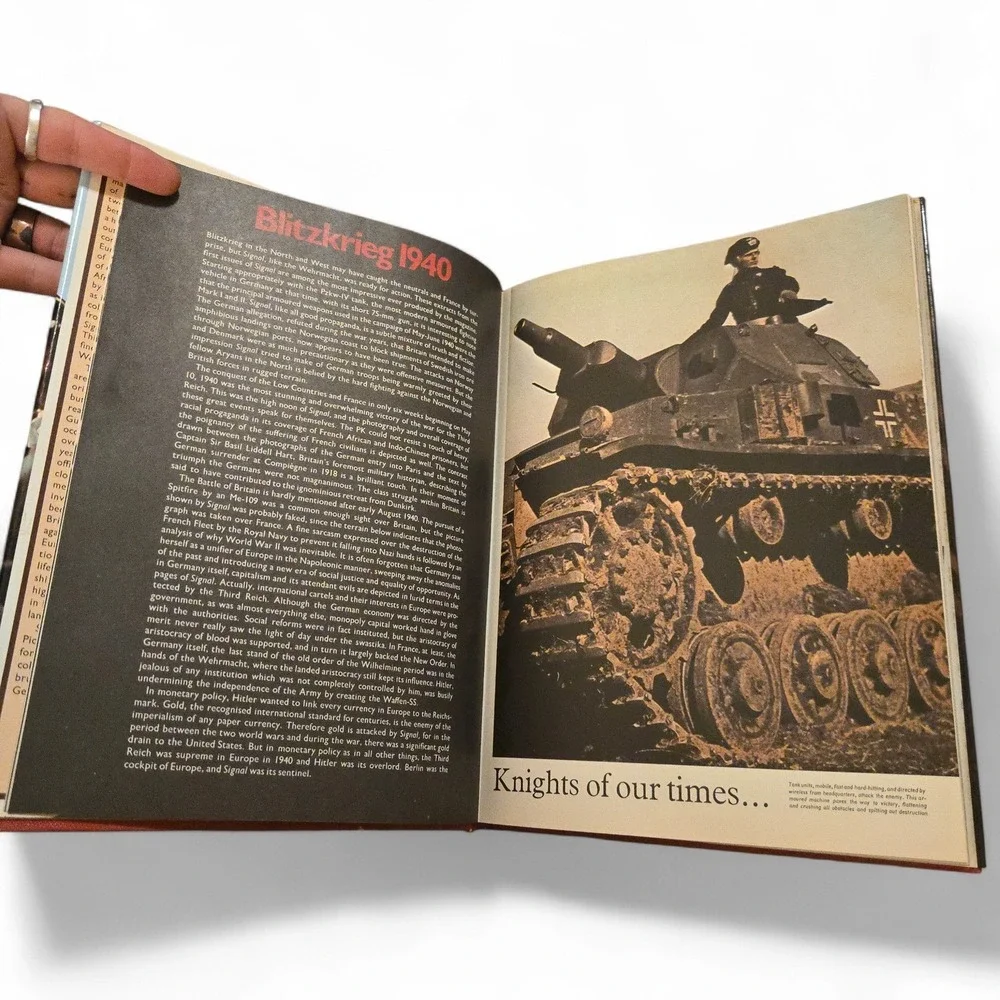 VTG Signal Hitlers Wartime Picture Magazine 1977 Hardcover Book WWII History USA